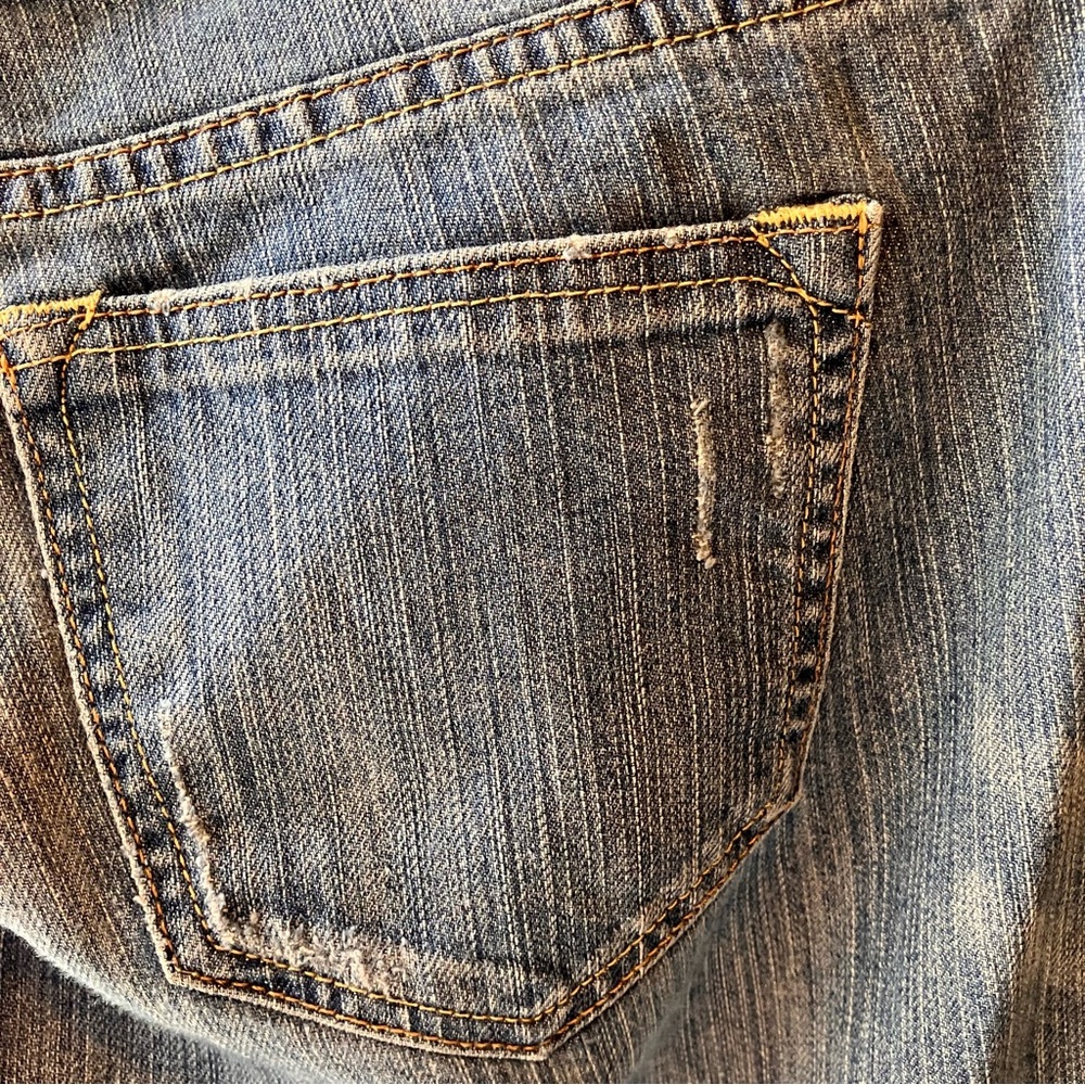 Old Navy The Diva Blue Low Rise Distressed Skinny Jeans size 4 - Picture 11 of 16